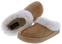 Clarks Women's JMS0587 Suede Indoor & Outdoor House Slippers -Altra Store 0253002 06