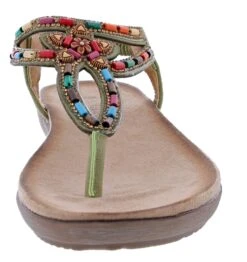 Patrizia Crema Wedge Thong Sandals By Spring Step -Altra Store 0256902 03