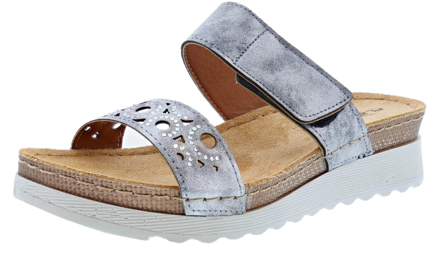 Flexus Women's Kalmia Comfortable Hook & Loop Slide Sandals 3 Flexus Women's Kalmia Comfortable Hook & Loop Slide Sandals