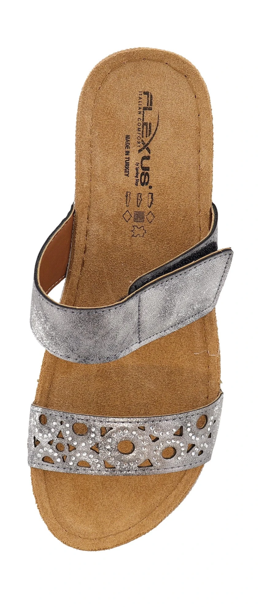 Flexus Women's Kalmia Comfortable Hook & Loop Slide Sandals 7 Flexus Women's Kalmia Comfortable Hook & Loop Slide Sandals - Image 5