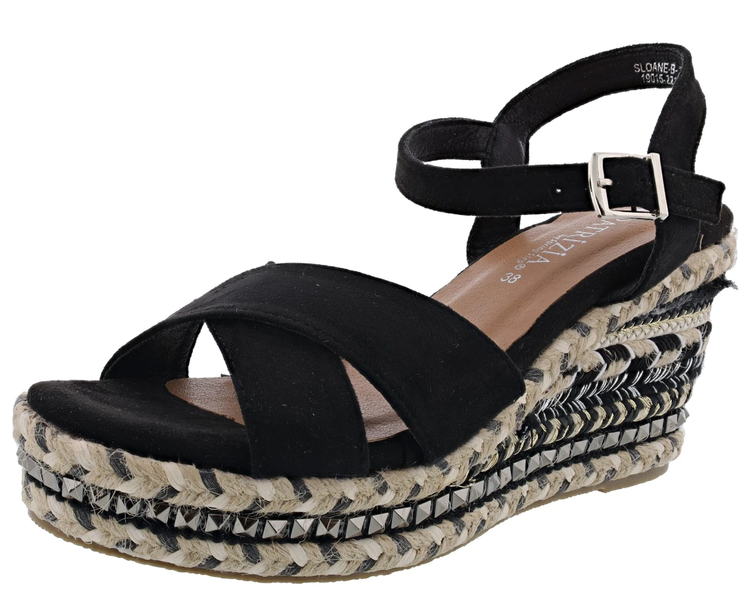Patrizia Sloane Studded Wedge Sandals By Spring Step 3 Patrizia Sloane Studded Wedge Sandals By Spring Step