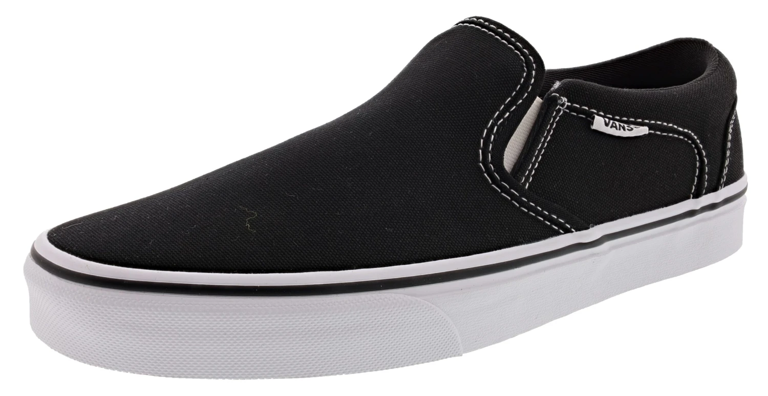 Vans Women's Asher Low Canvas Slip On Shoes 8 Vans Women's Asher Low Canvas Slip On Shoes - Image 6