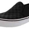 Vans Kid's Asher Checkerboard Slip On Sneakers