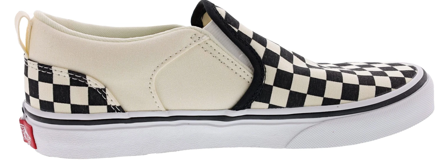 Vans Kid's Asher Checkerboard Slip On Sneakers 9 Vans Kid's Asher Checkerboard Slip On Sneakers - Image 7