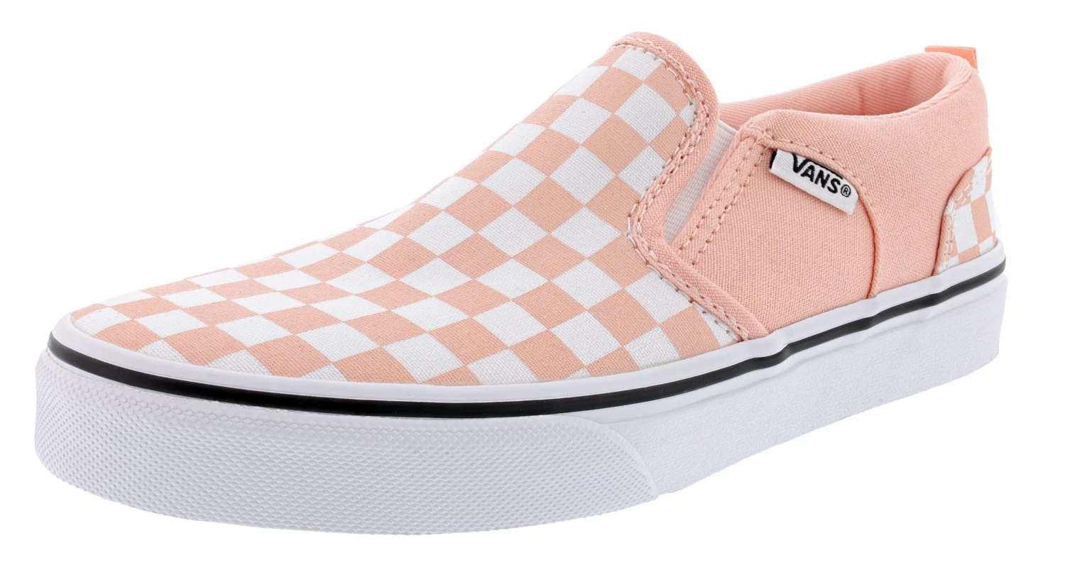 Vans Kid's Asher Checkerboard Slip On Sneakers 18 Vans Kid's Asher Checkerboard Slip On Sneakers - Image 16
