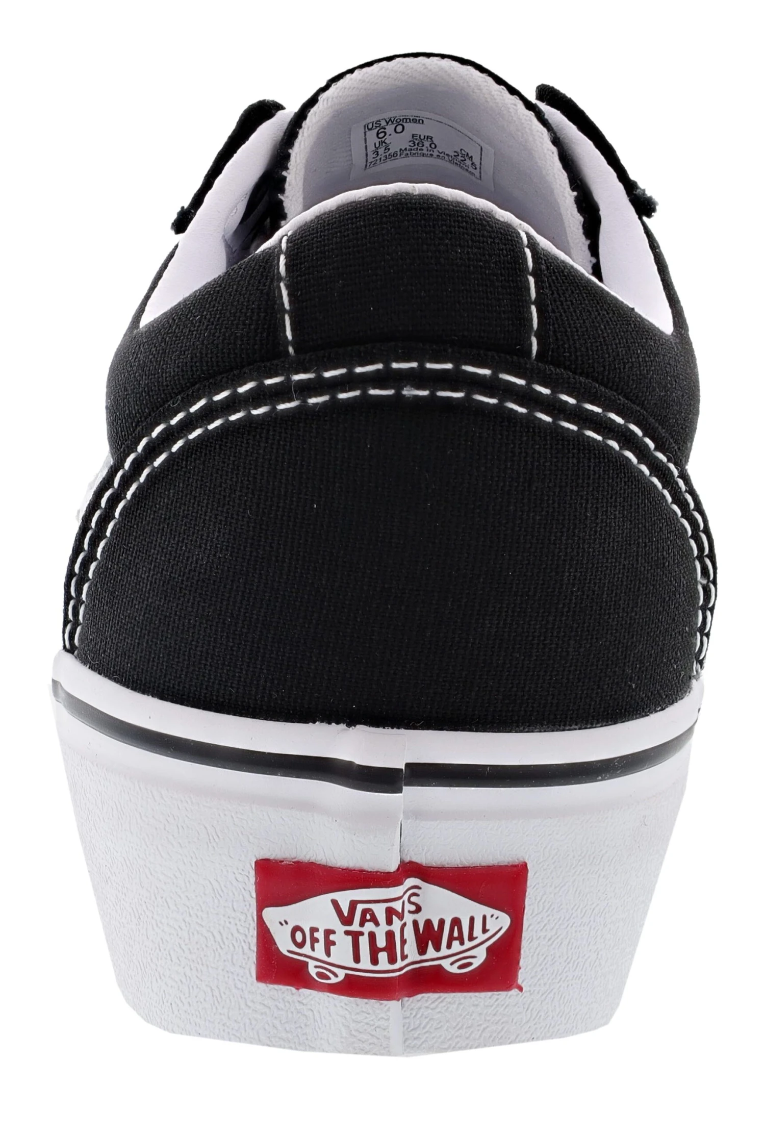 Vans Women's Ward Vulcanized Rubber Platform Shoes 6 Vans Women's Ward Vulcanized Rubber Platform Shoes - Image 4