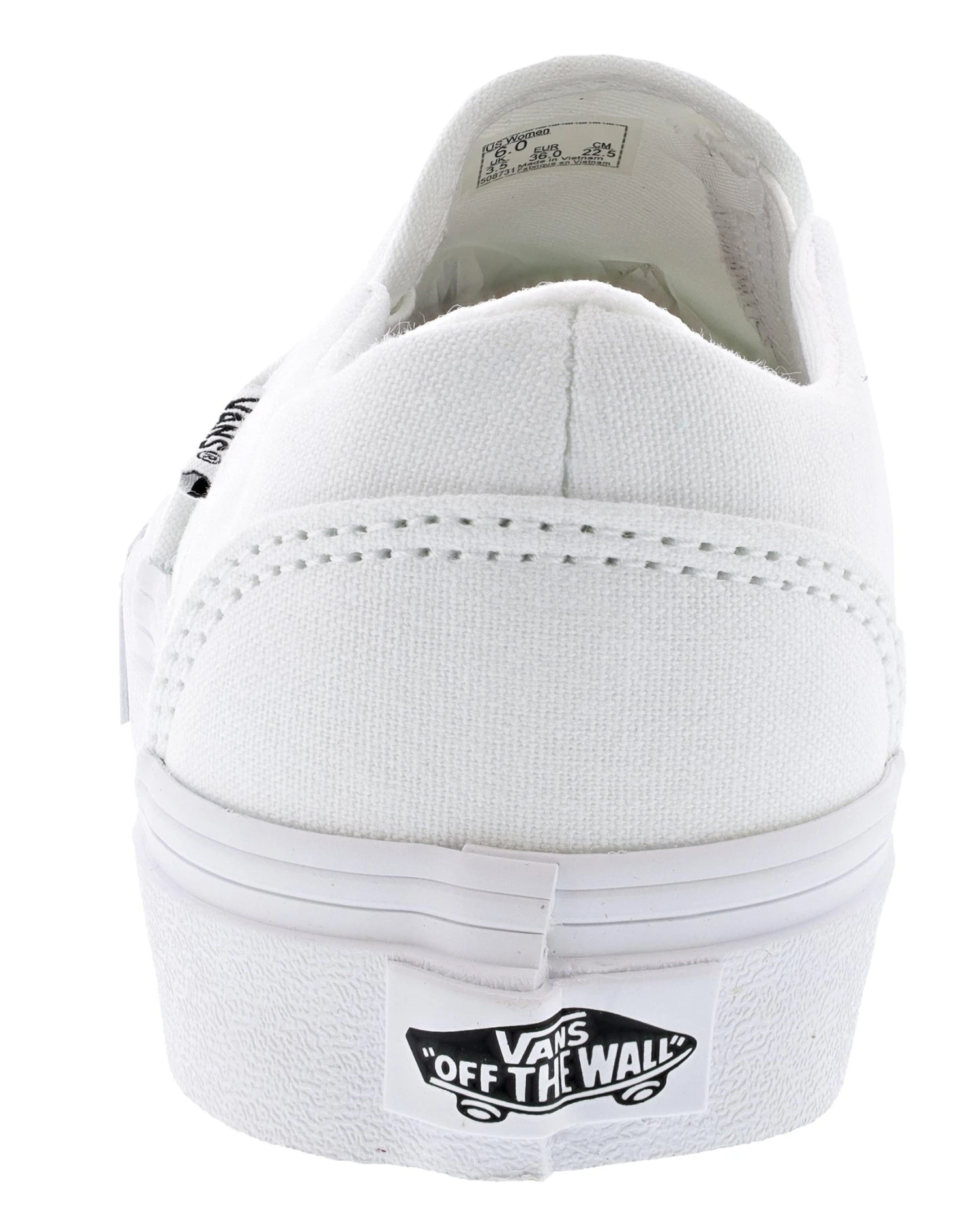 Vans Women's Asher Low Canvas Slip On Shoes 6 Vans Women's Asher Low Canvas Slip On Shoes - Image 4