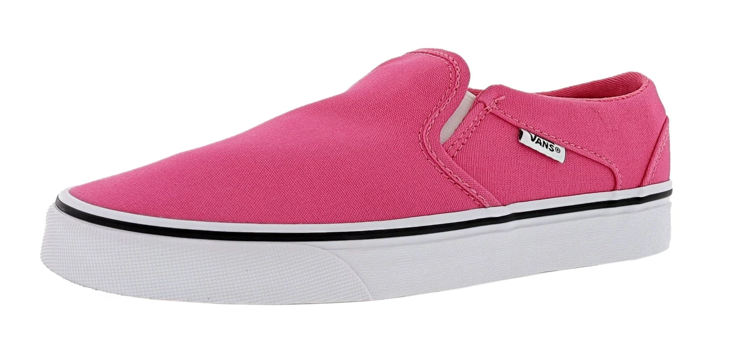 Vans Women's Asher Low Canvas Slip On Shoes 18 Vans Women's Asher Low Canvas Slip On Shoes - Image 16