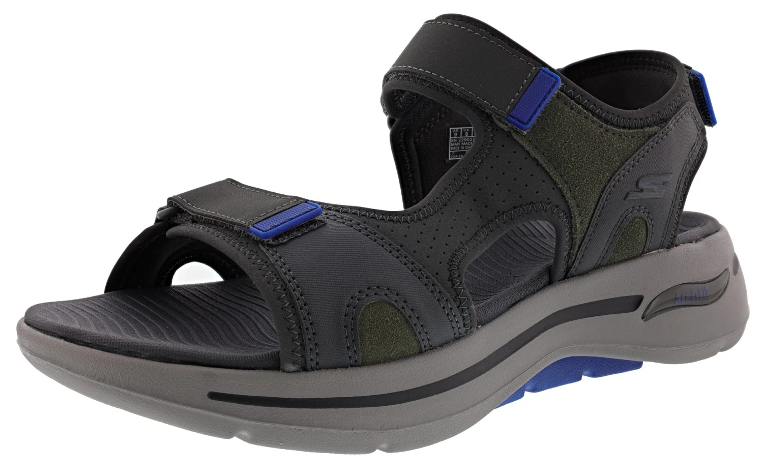 Skechers Men's Go Walk Arch Fit Sandal Mission Hook & Loop Strap Sandals 12 Skechers Men's Go Walk Arch Fit Sandal Mission Hook & Loop Strap Sandals - Image 10