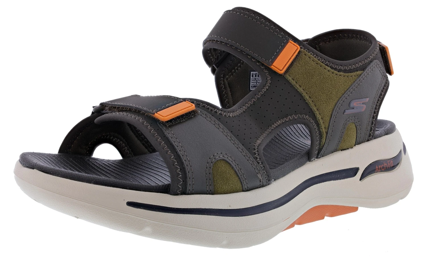 Skechers Men's Go Walk Arch Fit Sandal Mission Hook & Loop Strap Sandals 7 Skechers Men's Go Walk Arch Fit Sandal Mission Hook & Loop Strap Sandals - Image 5