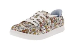 Skechers Women's Slip-Ins Bobs D'vine- Preppy Pup Canvas Upper Shoes