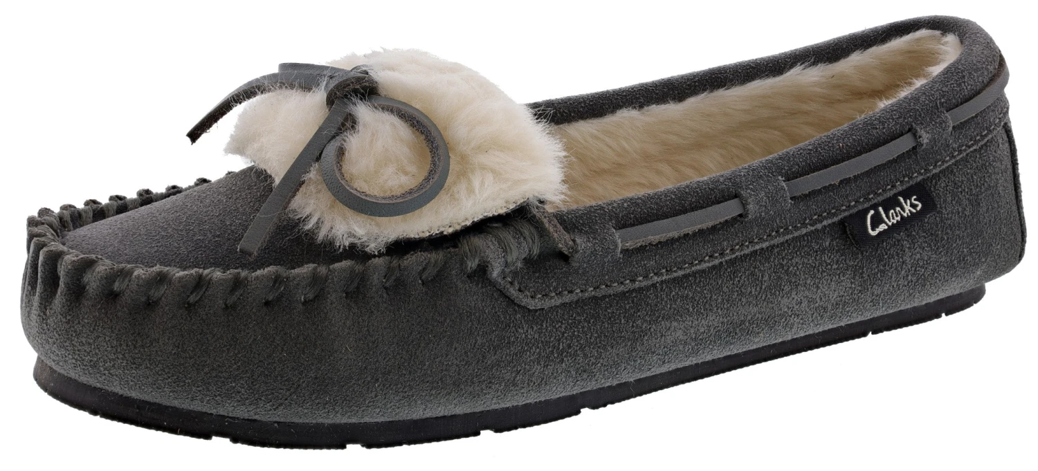 Clarks Women Warm Cozy Slip On Moccasin Slippers Holly 9 Clarks Women Warm Cozy Slip On Moccasin Slippers Holly - Image 7