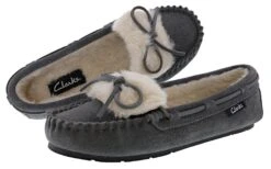Clarks Women Warm Cozy Slip On Moccasin Slippers Holly 25 Clarks Women Warm Cozy Slip On Moccasin Slippers Holly -Altra Store 0796302 06