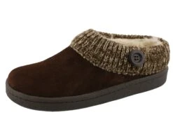 Clarks Women's Knitted Collar Clog Winter Slippers Angelina -Altra Store 0799102 01