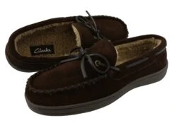 Clarks Men Warm Cozy Slip On Moccasin Winter Slippers Rudy 27 Clarks Men Warm Cozy Slip On Moccasin Winter Slippers Rudy -Altra Store 0800601 06