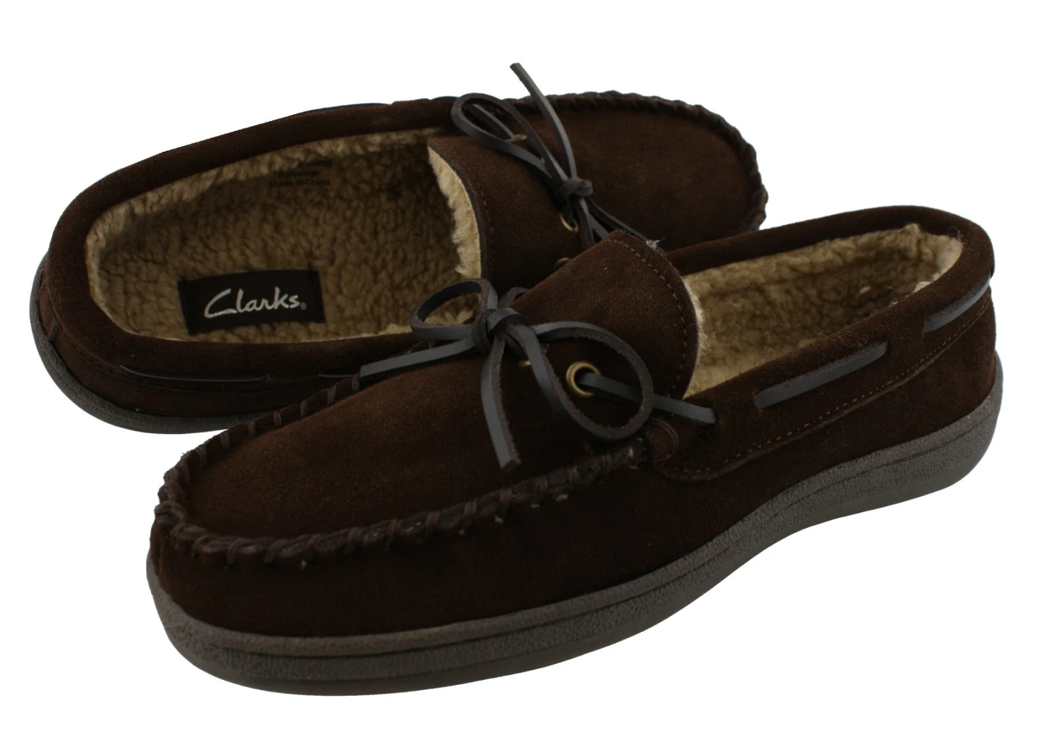 Clarks Men Warm Cozy Slip On Moccasin Winter Slippers Rudy 8 Clarks Men Warm Cozy Slip On Moccasin Winter Slippers Rudy - Image 6