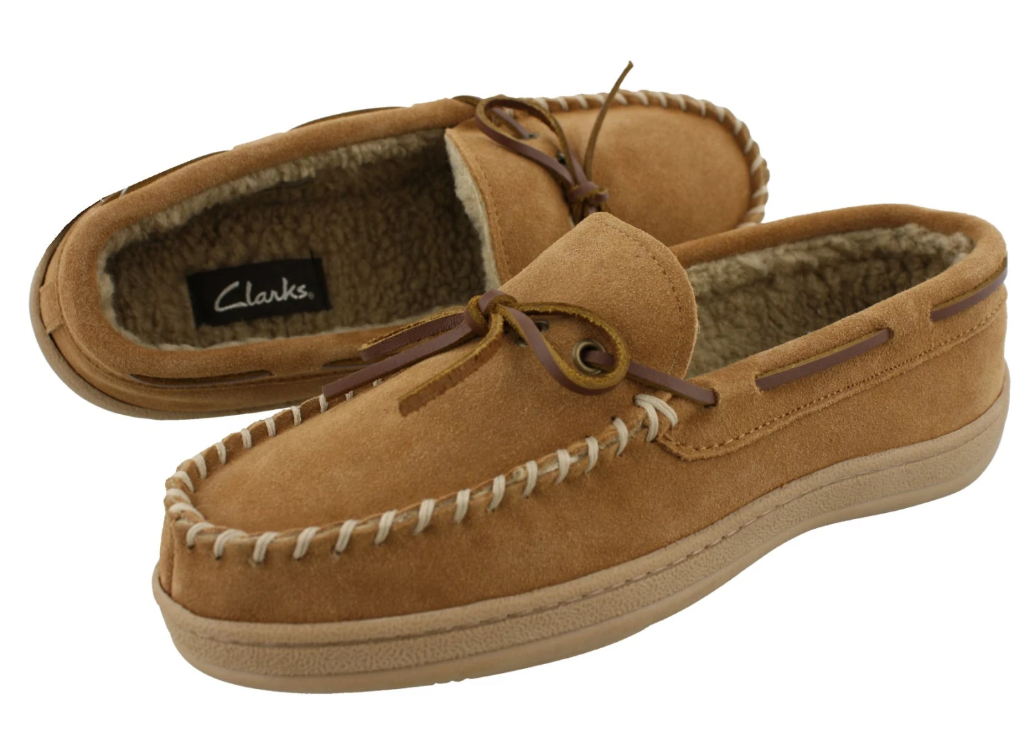 Clarks Men Warm Cozy Slip On Moccasin Winter Slippers Rudy 14 Clarks Men Warm Cozy Slip On Moccasin Winter Slippers Rudy - Image 12