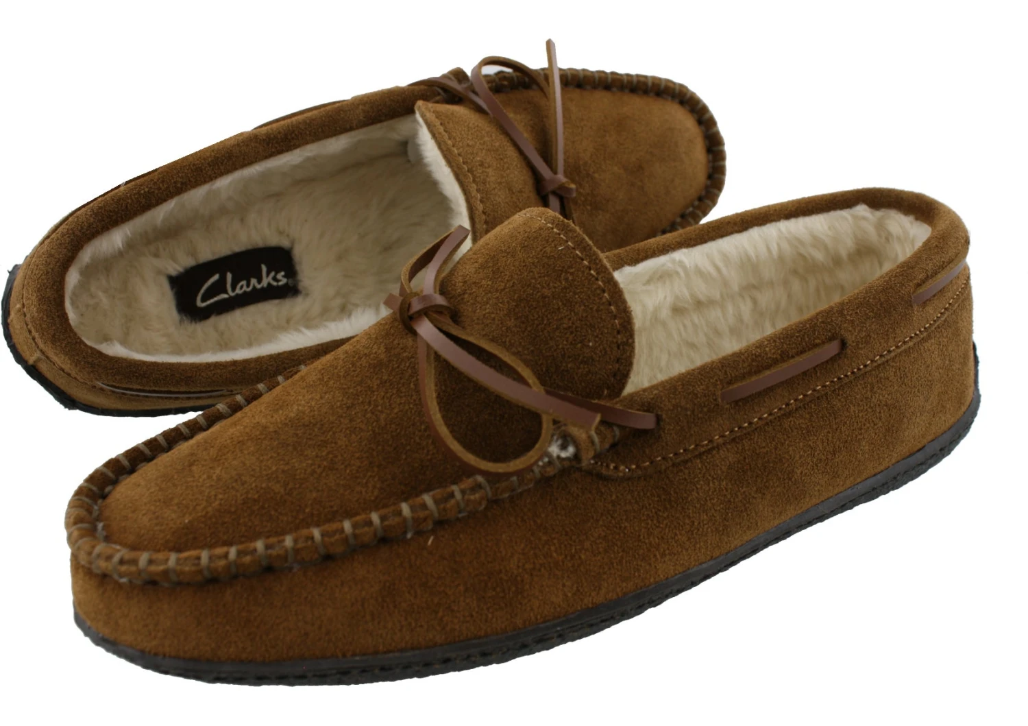 Clarks Men's Augusta Moccasin Winter Slippers 8 Clarks Men's Augusta Moccasin Winter Slippers - Image 6