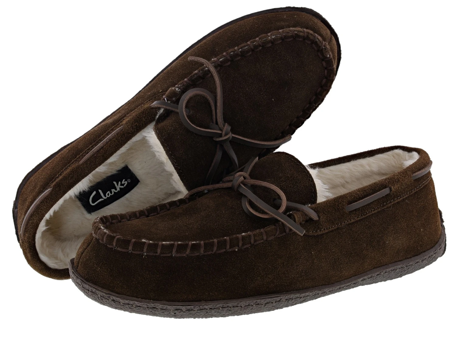 Clarks Men's Augusta Moccasin Winter Slippers 14 Clarks Men's Augusta Moccasin Winter Slippers - Image 12