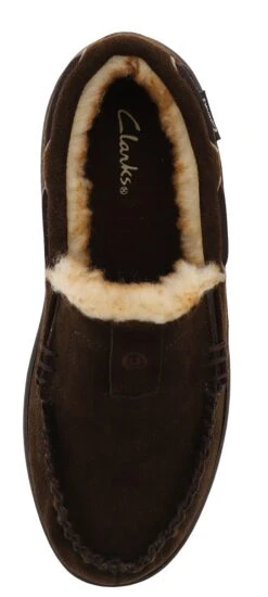 Clarks Men's Indoor Outdoor Moccasin Winter Slippers Justin -Altra Store 0801503 07