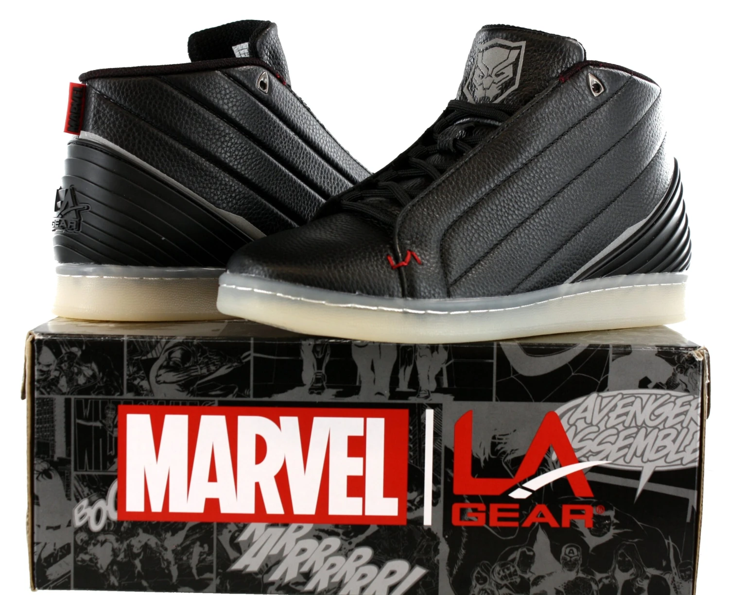 Marvel Black Panther Vibranium Mid Athletic Shoes Mens 8 Marvel Black Panther Vibranium Mid Athletic Shoes Mens - Image 6